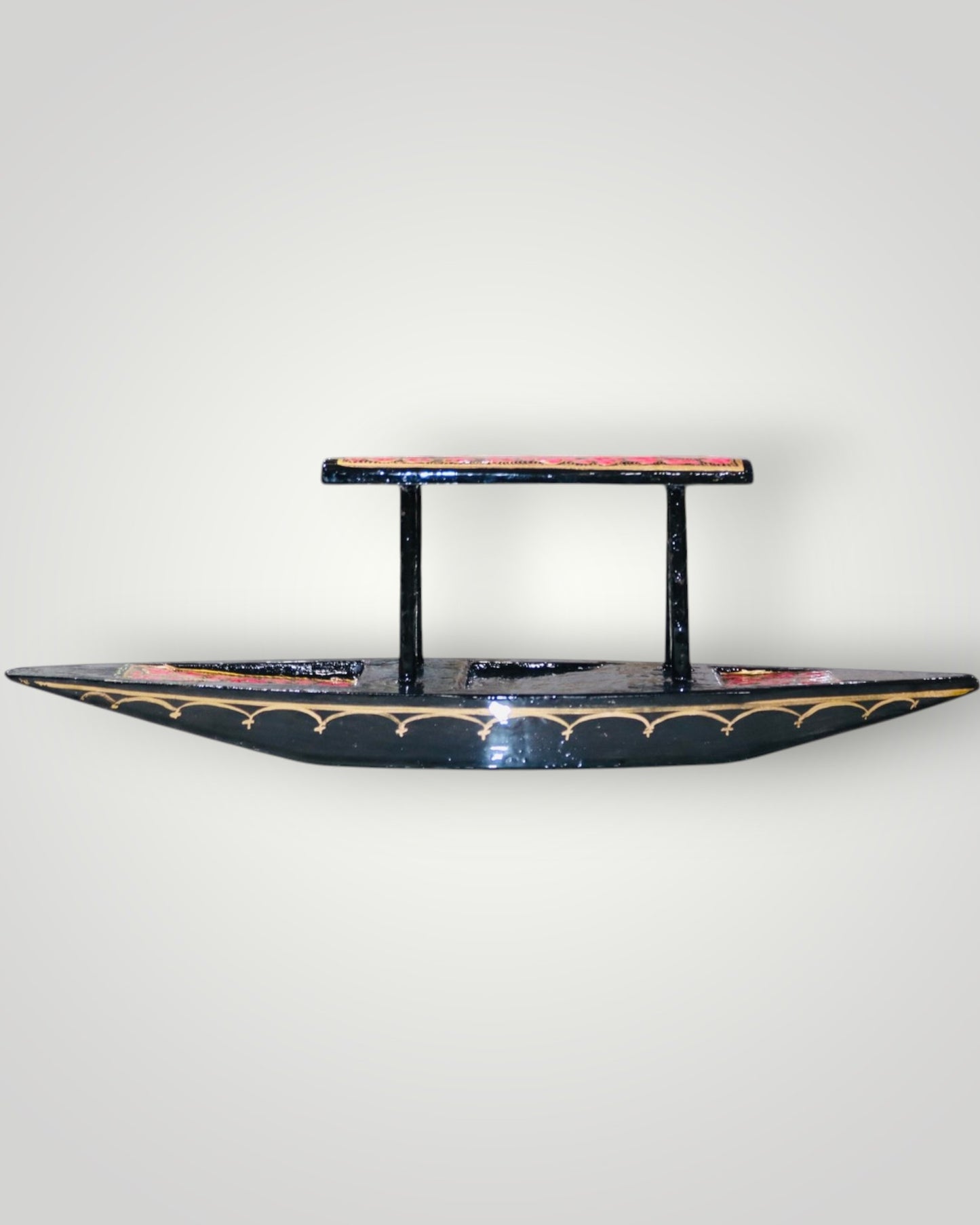 Black Paper Mache Shikara