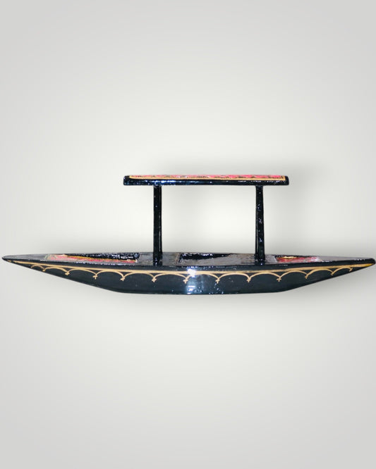 Black Paper Mache Shikara