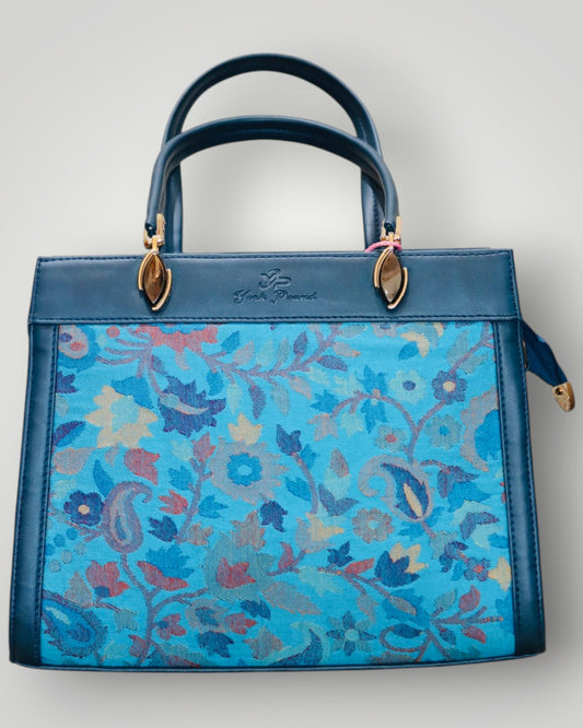 Blue Kani Embroidered Handbag