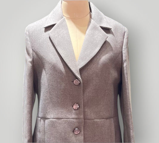 Grey Cashmere Overcoat