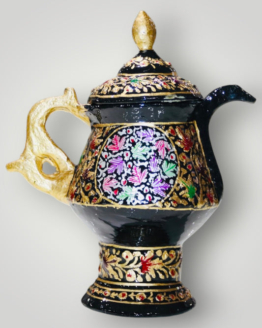 Black Paper Mache Samavar