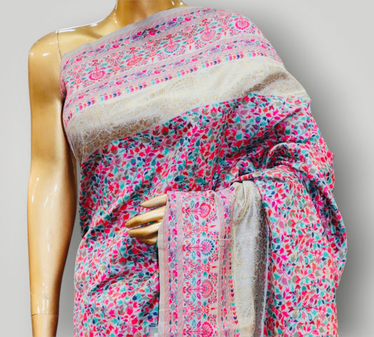 Grey Kani Allover Saree