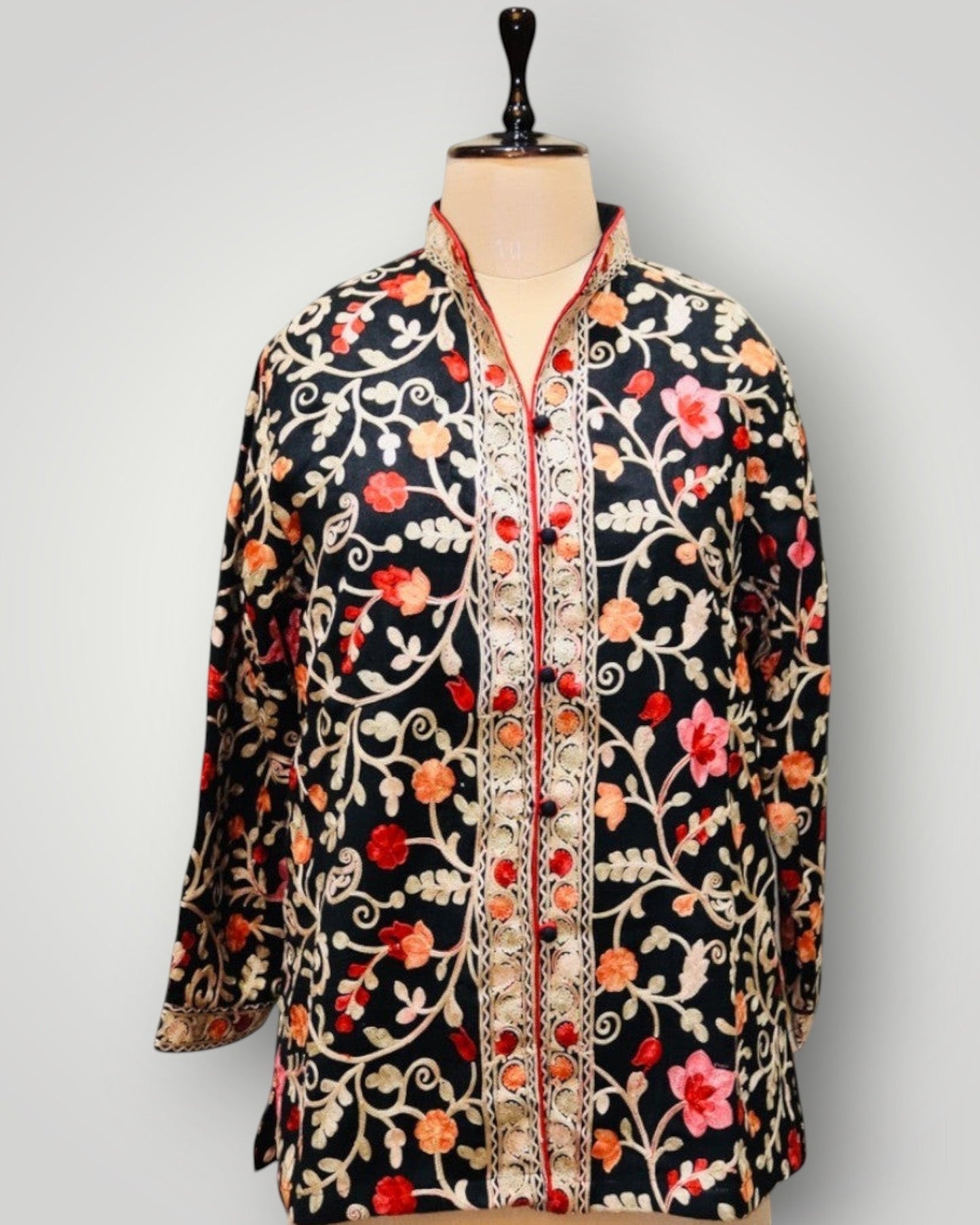 White Cashmere Ari Jali Short Jacket