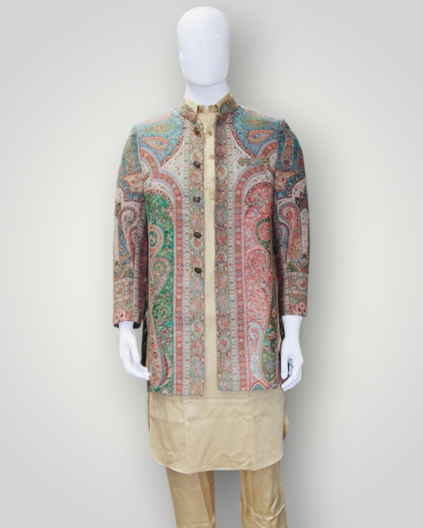 Multicolour Kani Jamawar Coat