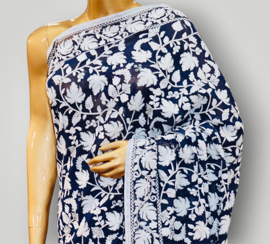 Blue Ari Work All Over Saree