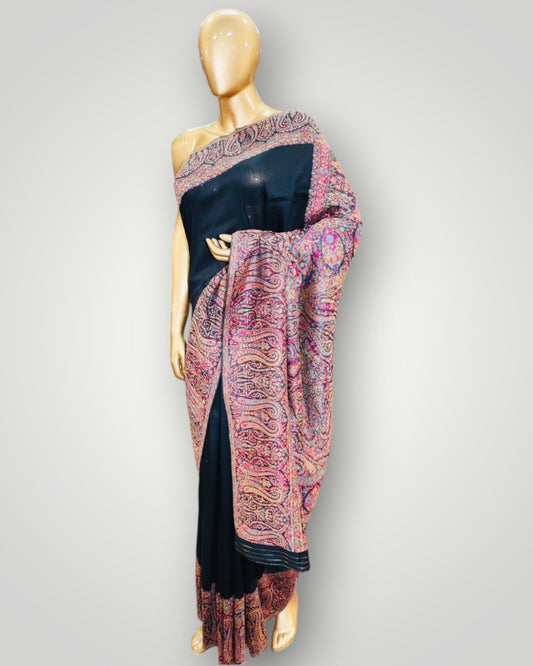 Black Kani Silk Paladar Saree