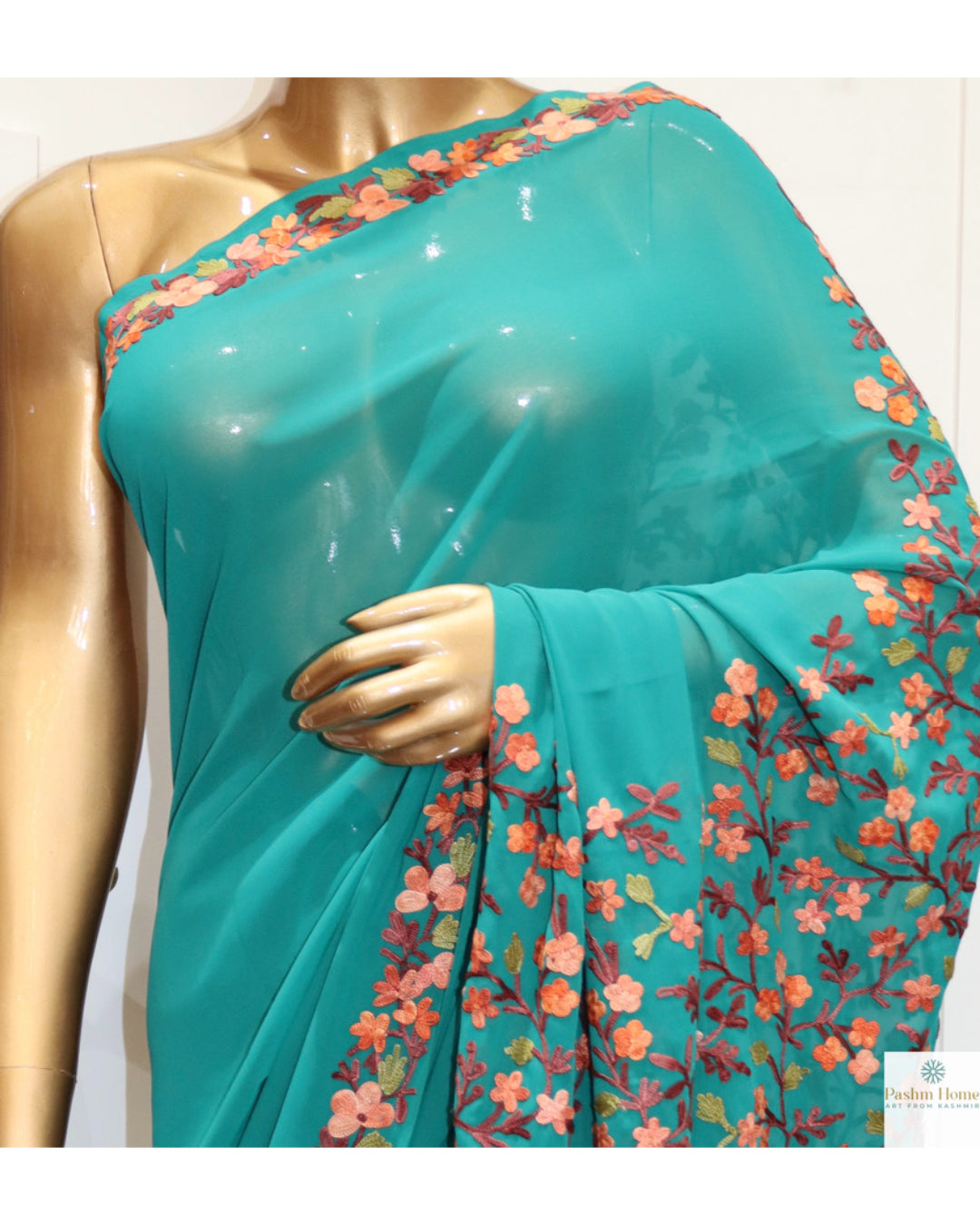 Georgette Ari Saree