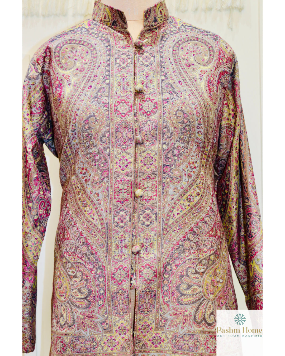 Pure Wool Kani Jamawar Short Jacket