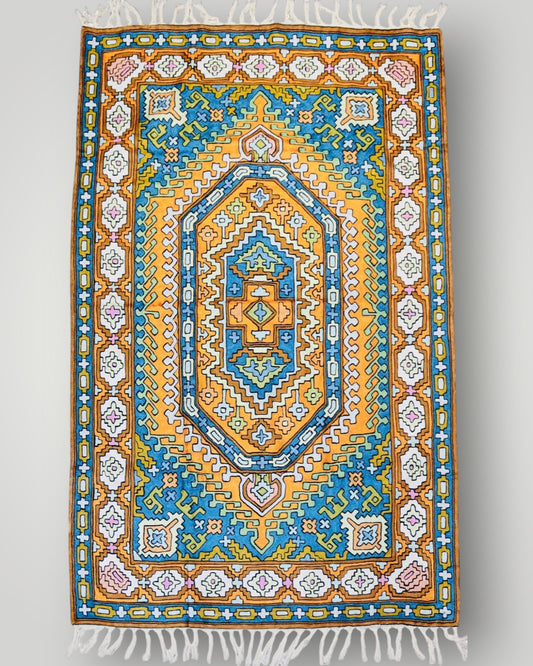Silk Chainstitch Handmade Klim Rug