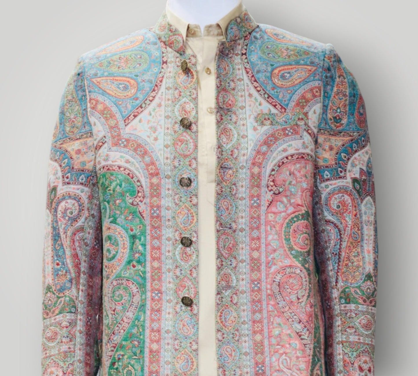 Multicolour Kani Jamawar Coat