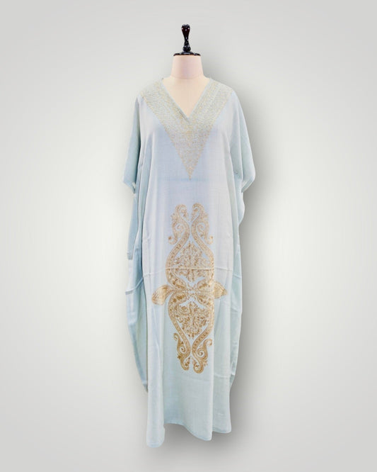 Grey Cashmere Long Kaftaan