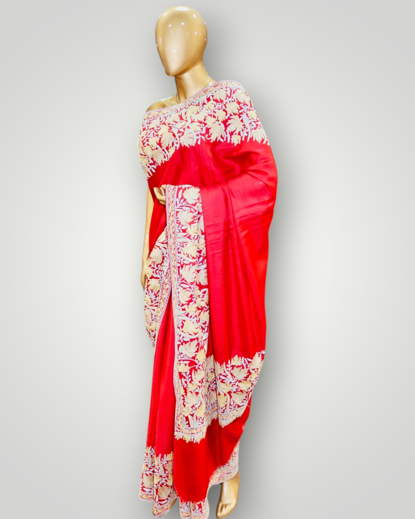 Red Silk Ari Saree