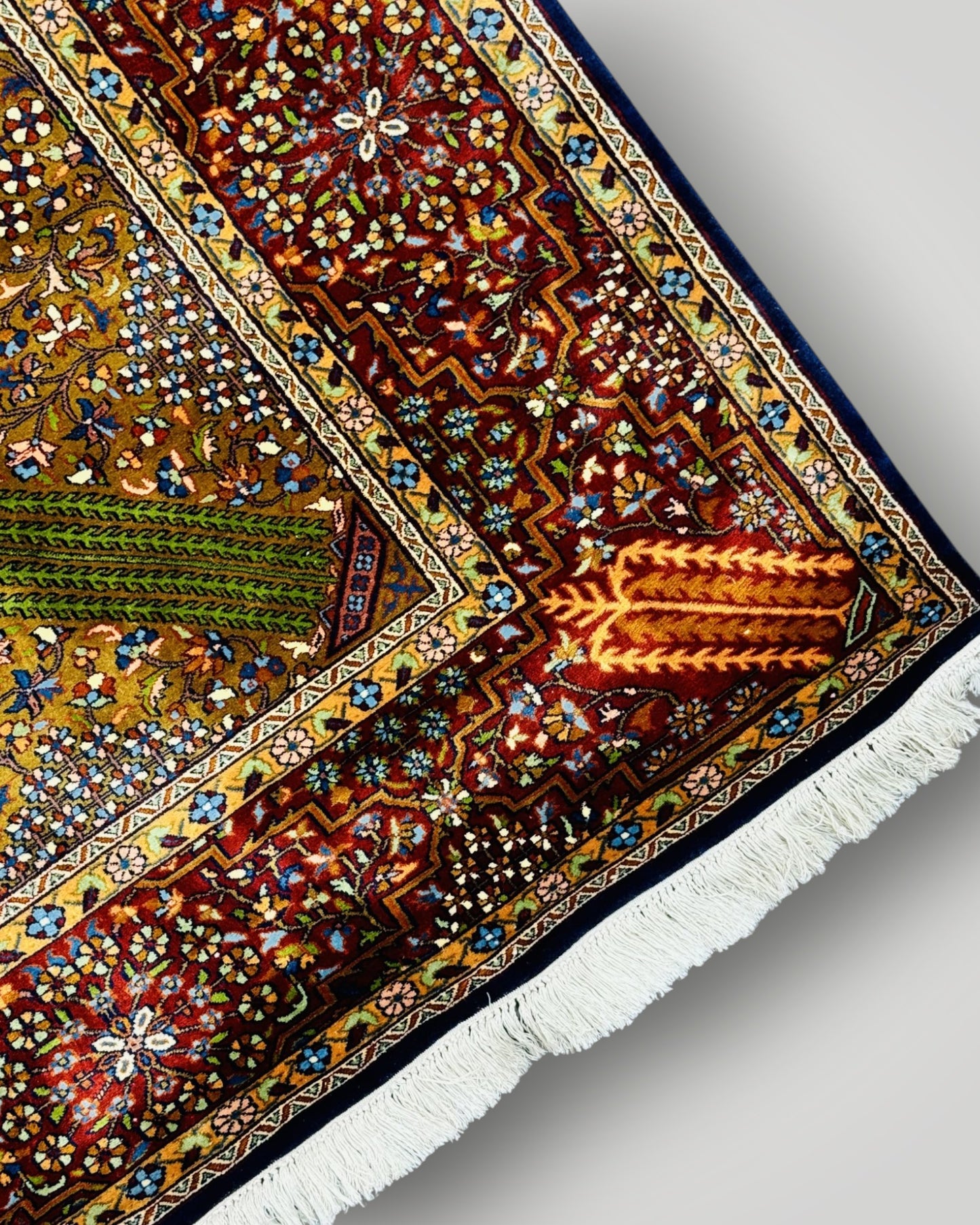 6 FT × 9 FT Joshgan Silk On Silk Hand Knotted Carpet