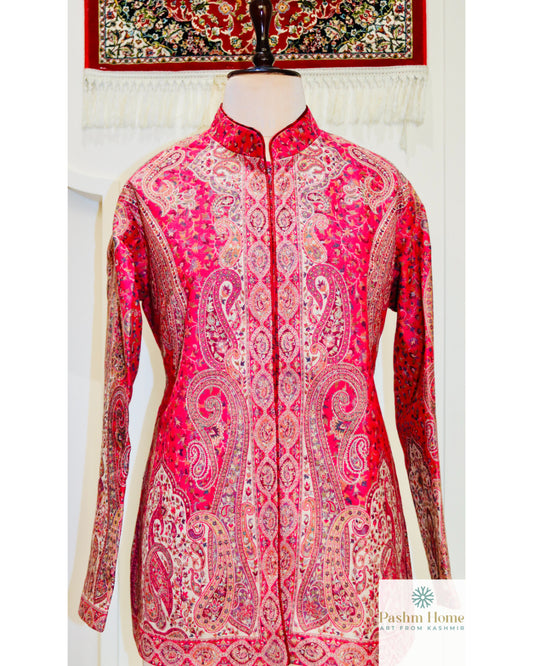 Pure Wool Kani Jamawar Short Jacket