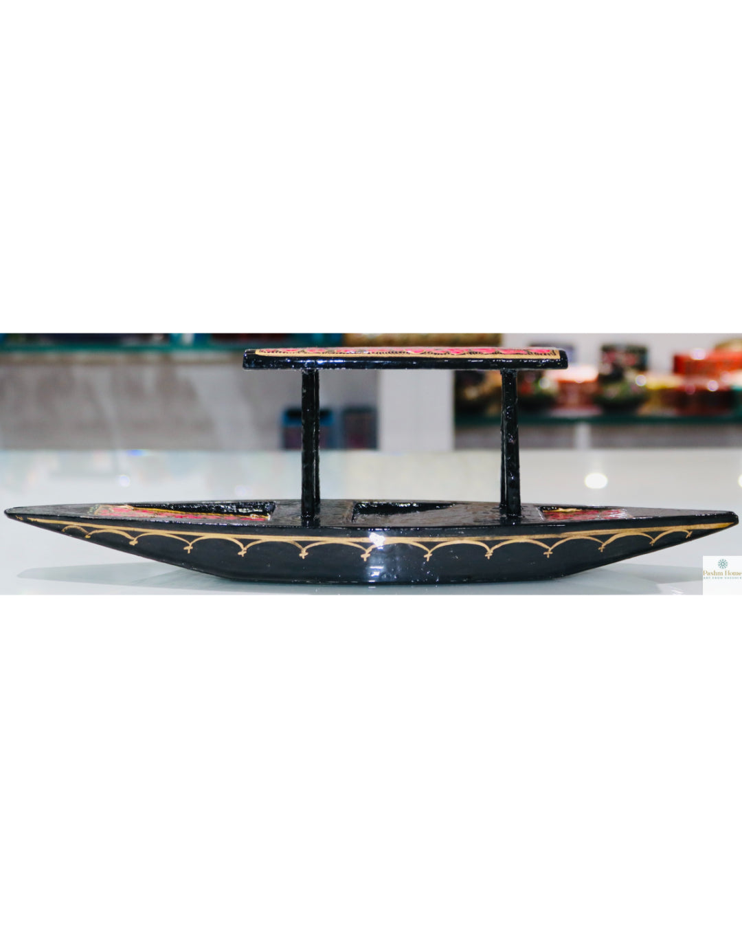 Black Paper Mache Shikara