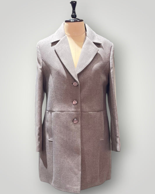Grey Cashmere Overcoat