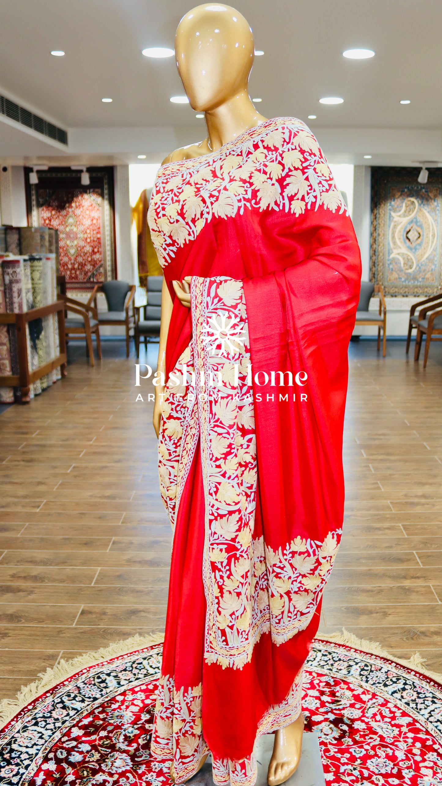 Red Silk Ari Saree
