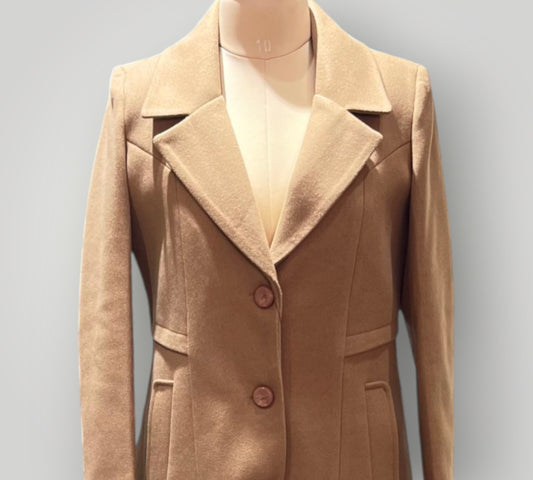 Beige Cashmere Overcoat