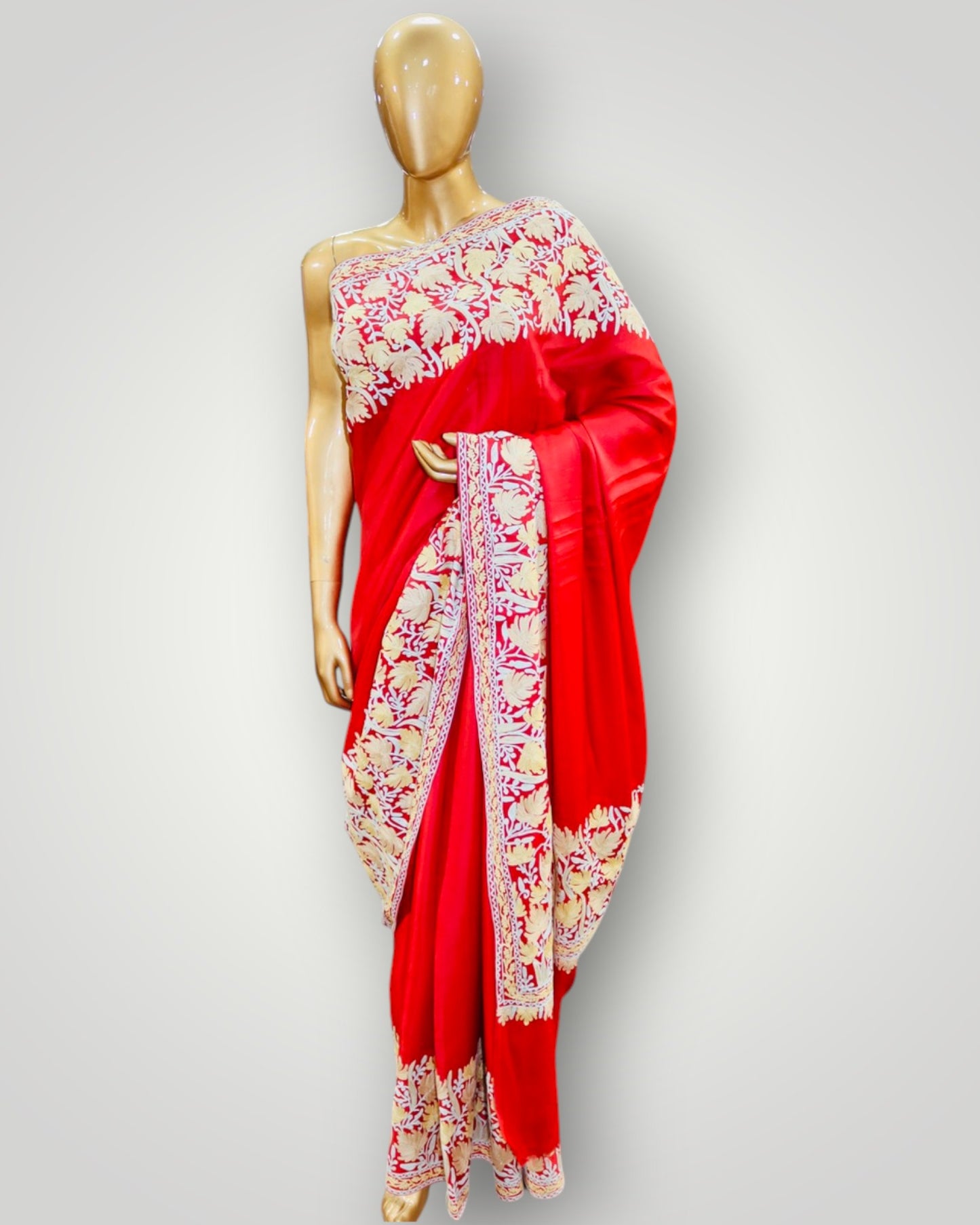 Red Silk Ari Saree