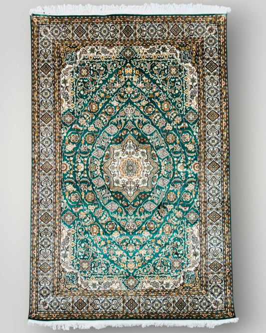 Tabrizi Silk On Silk Handknotted Carpet