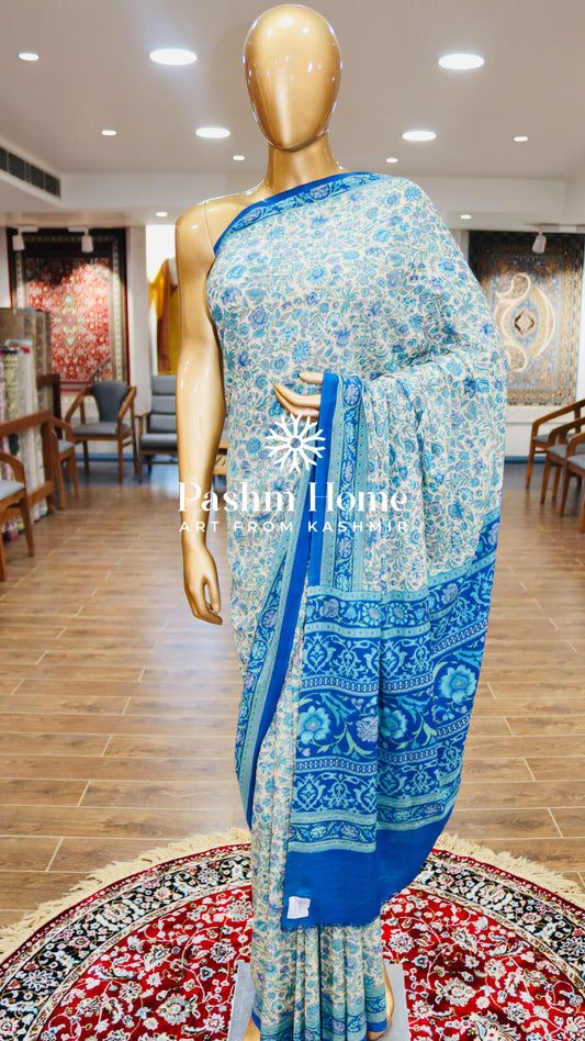 Pure Crepe Printed Saree