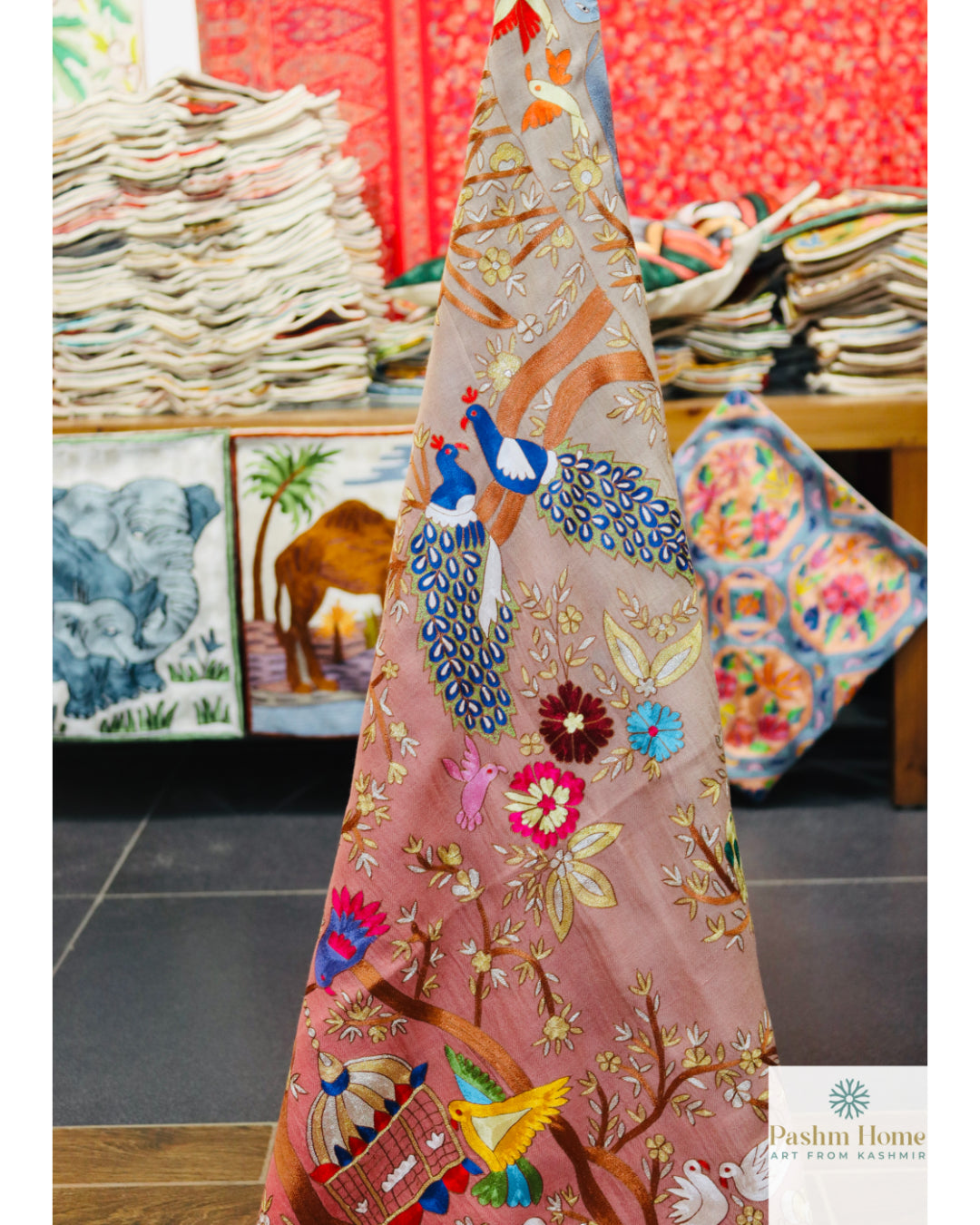 Pashmina Kalamkari Shawl