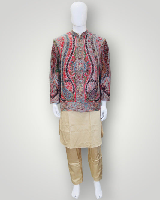 Multicolour Kani Jamawar Coat