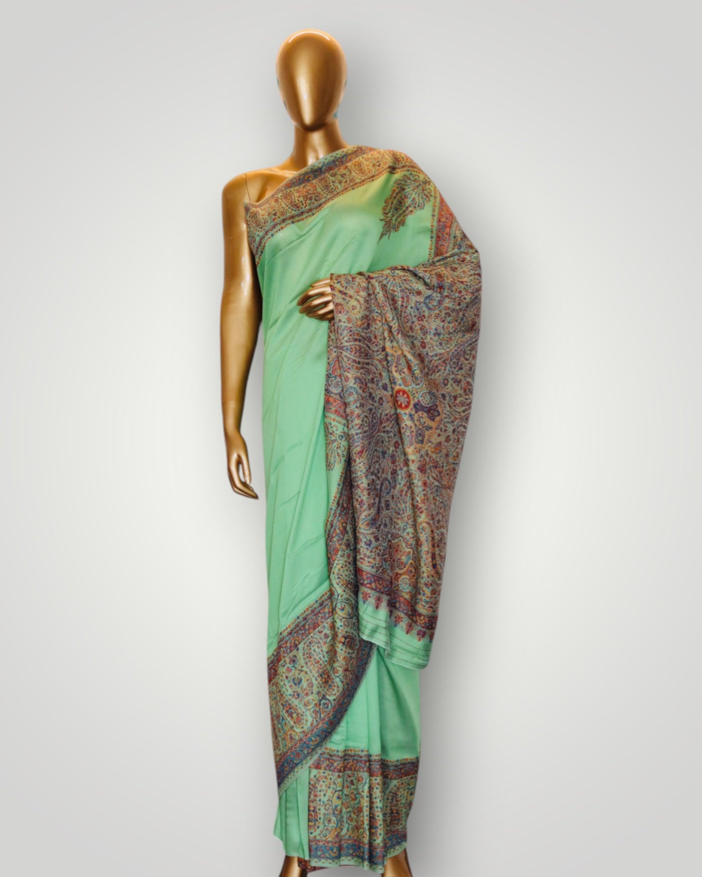Green Silk Kani Paladar Saree