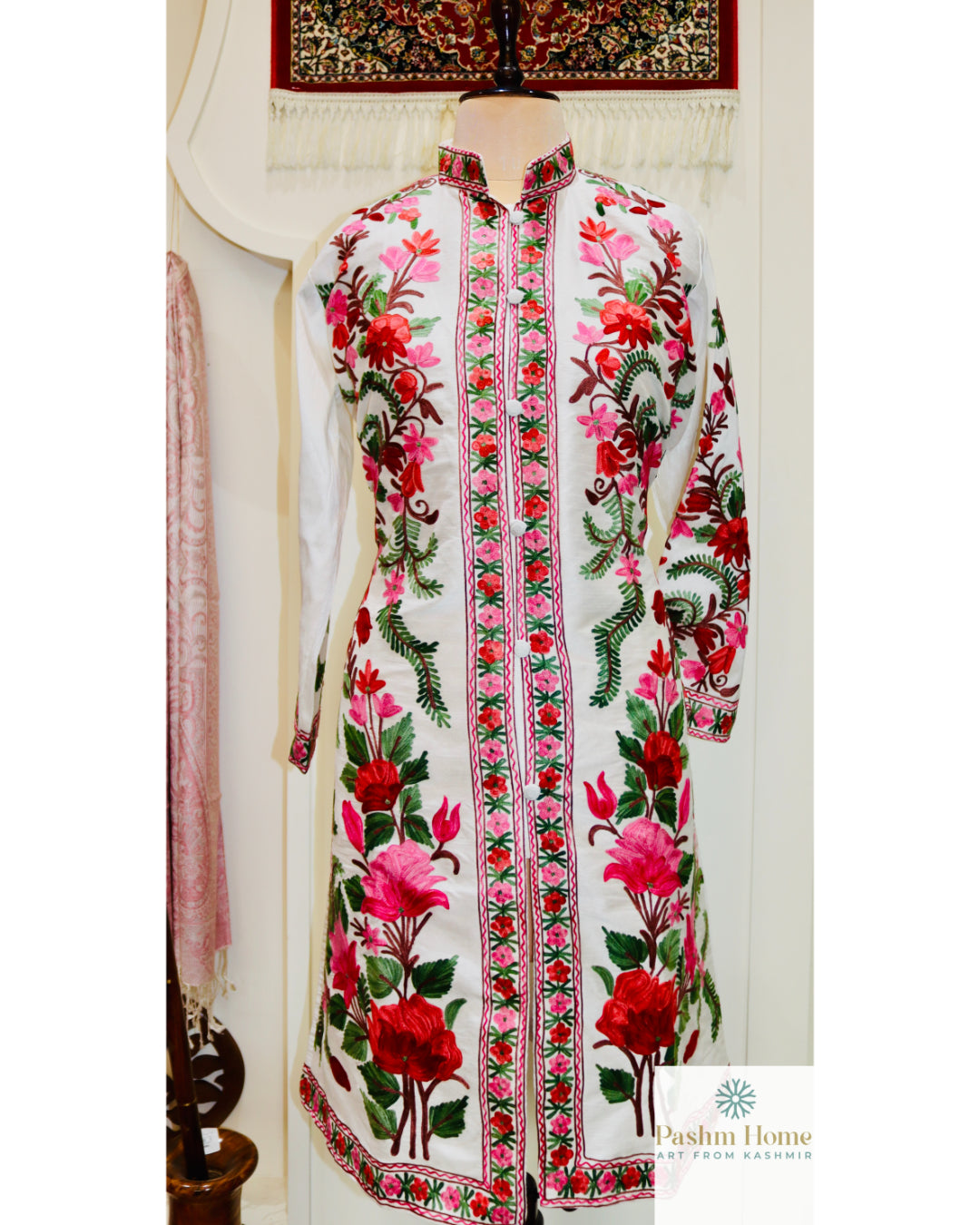 Silk Ari Poshkaar Long Jacket