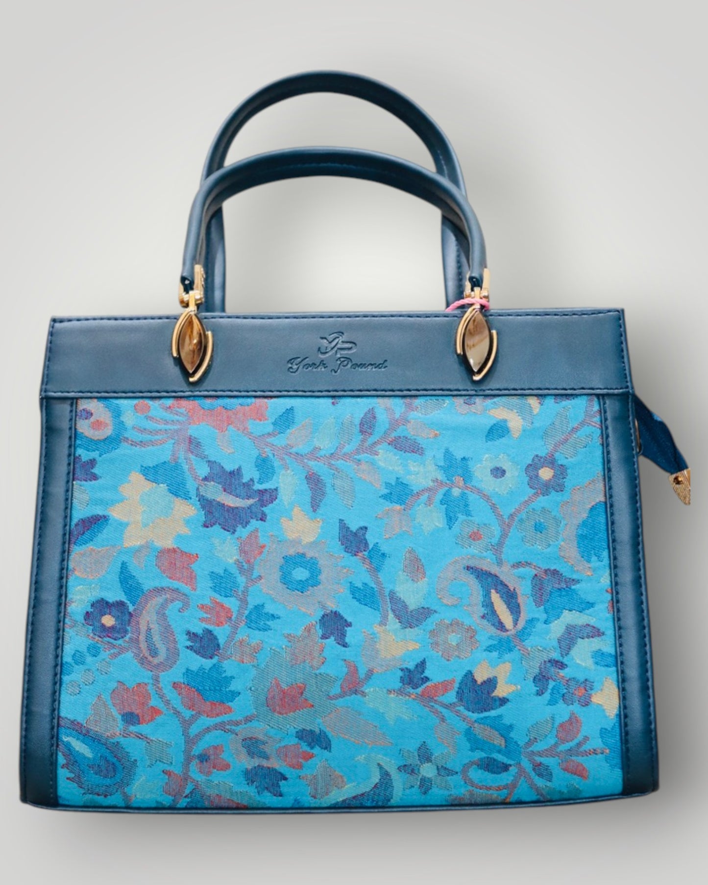 Blue Kani Handmade Embroidered Handbag