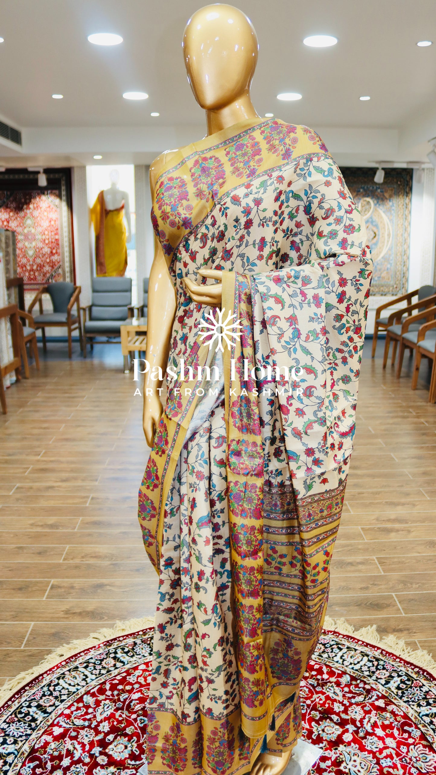 Digital Print Silk Saree