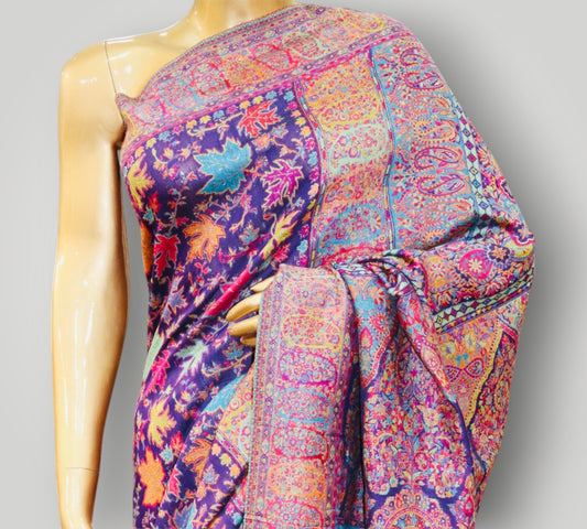 Purple Chinar Kani Allover Saree