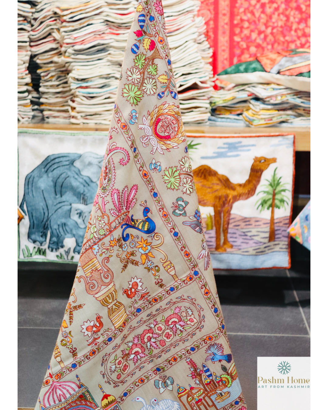 Pashmina Kalamkari Shawl