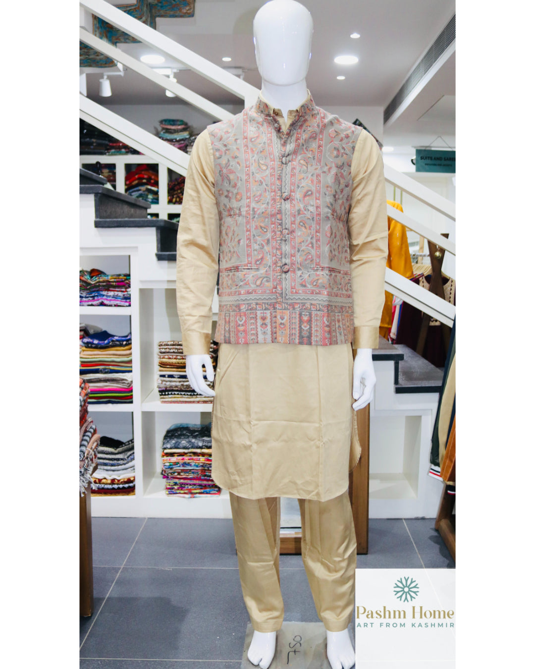 Kani Jamawar Waistcoat