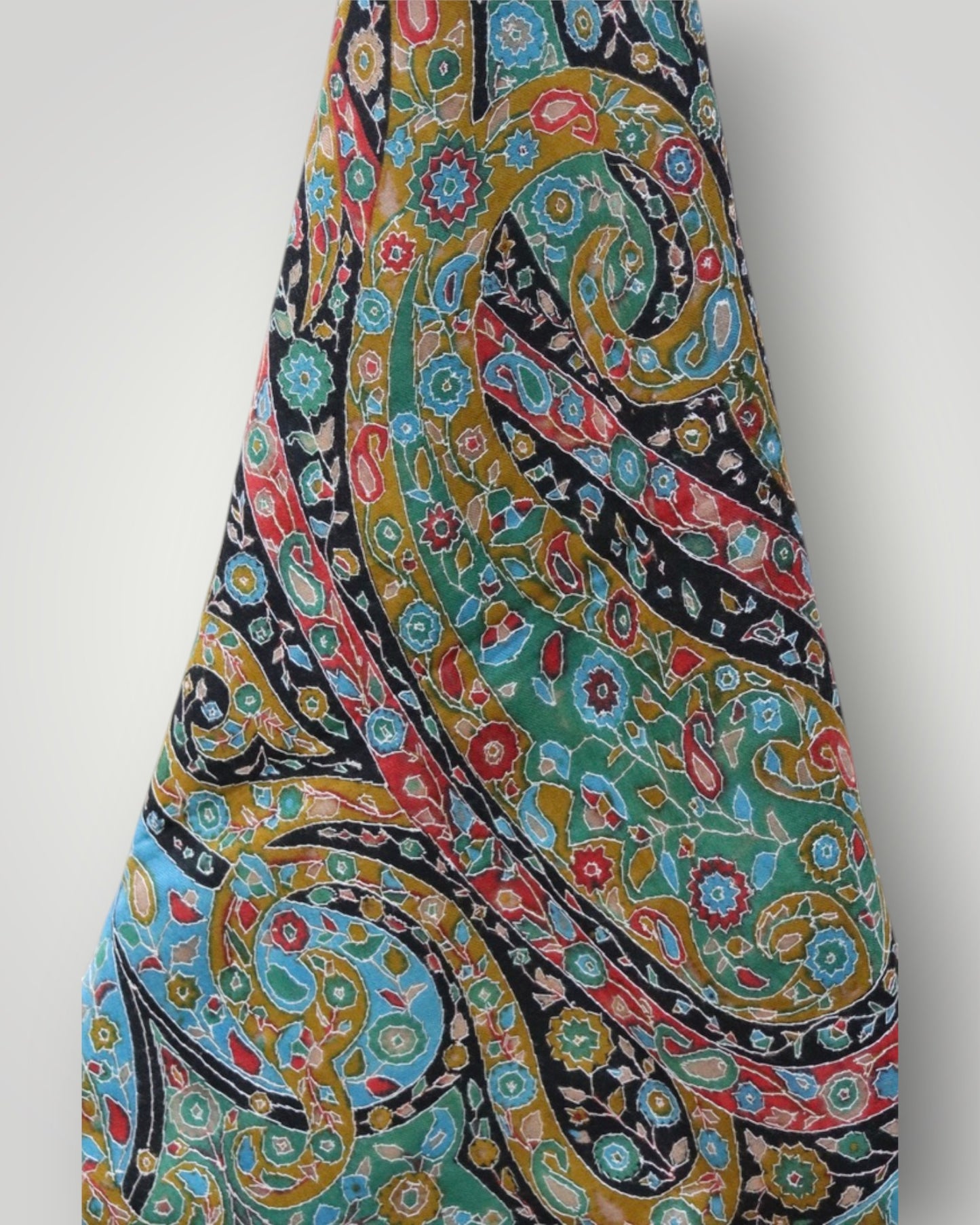 Multicolour Floral Pashmina Kalamkari Shawl