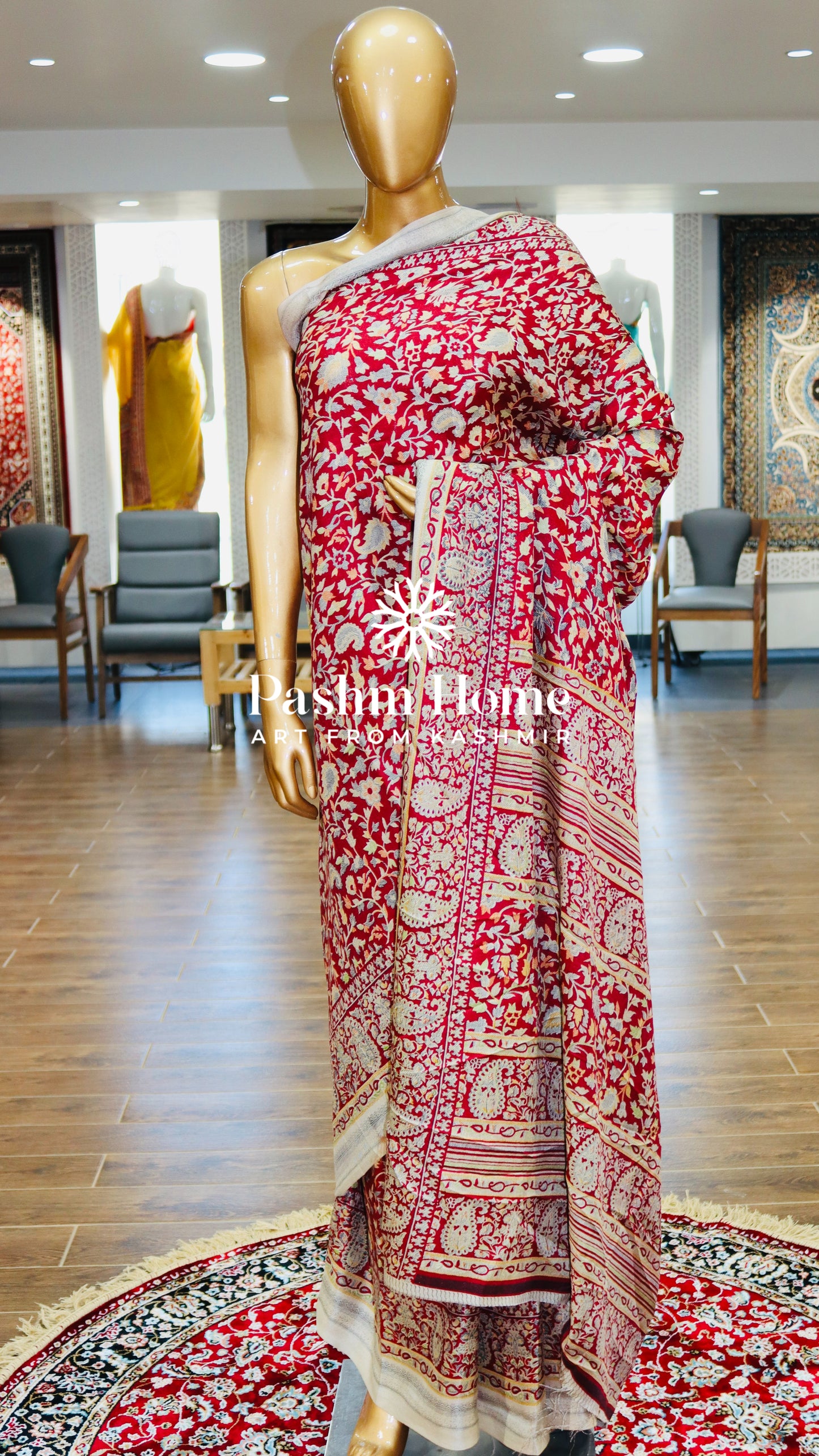 Pashmina Printed Silk Saree