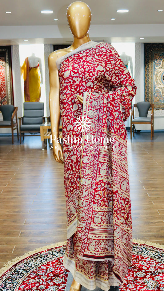 Pashmina Printed Silk Saree