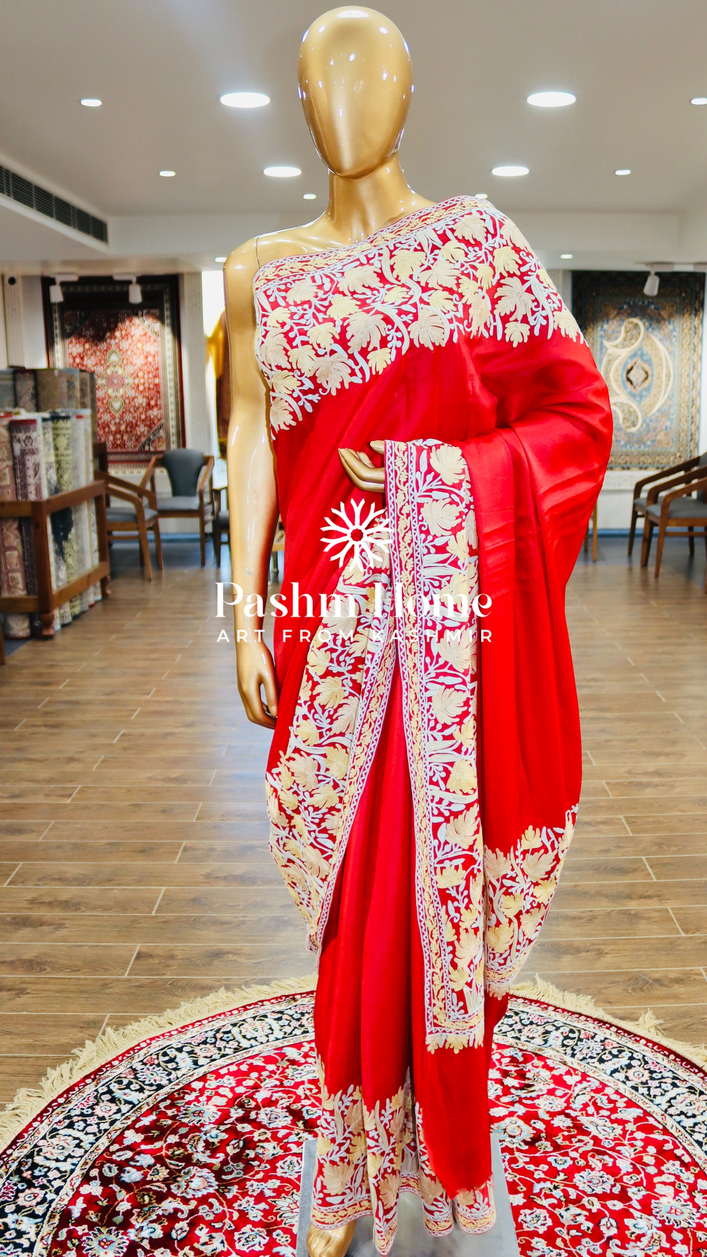 Red Silk Ari Saree