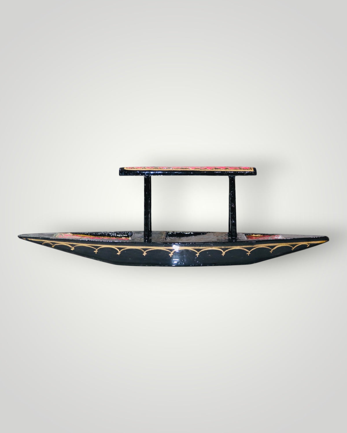 Black Paper Mache Shikara