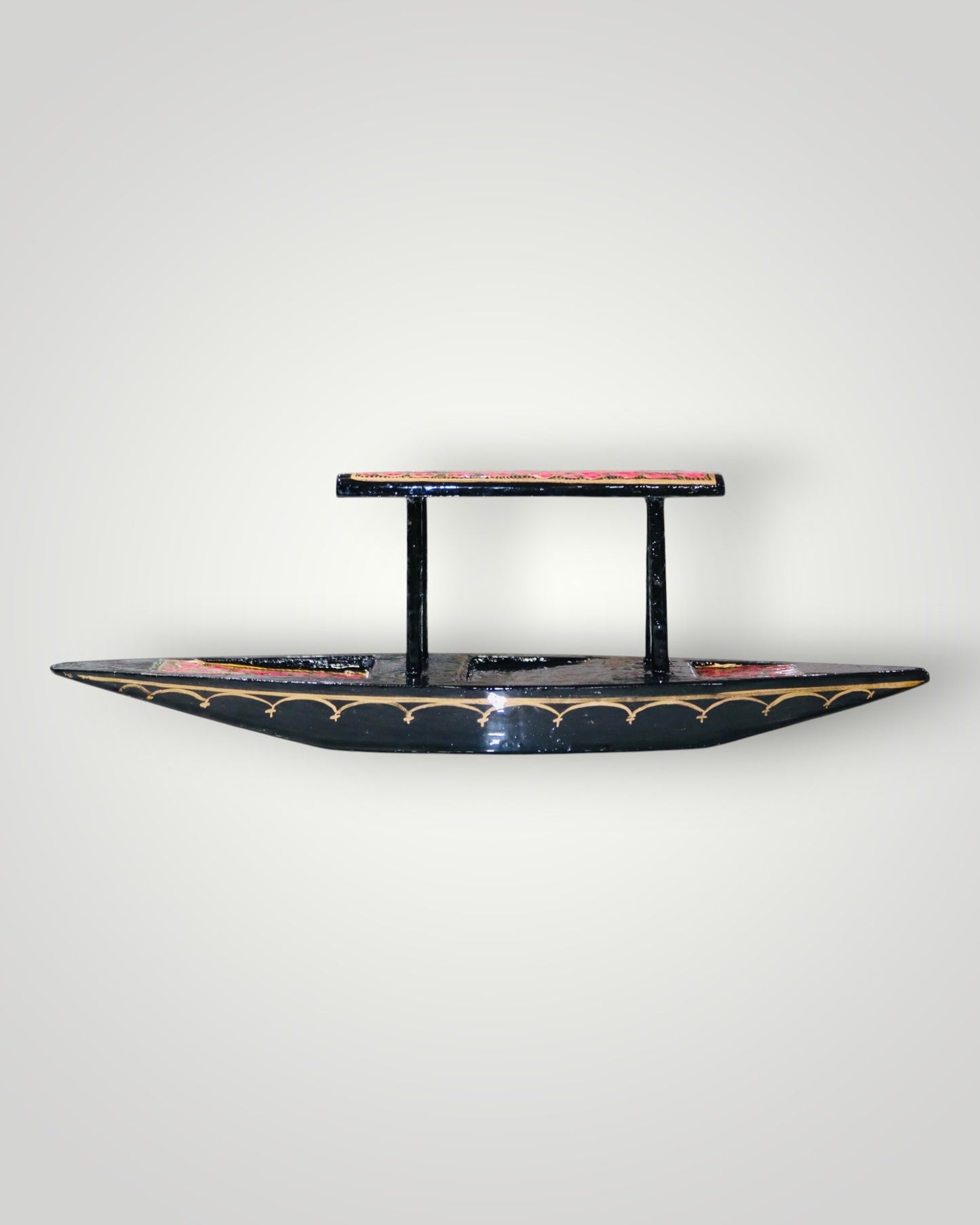 Black Paper Mache Shikara