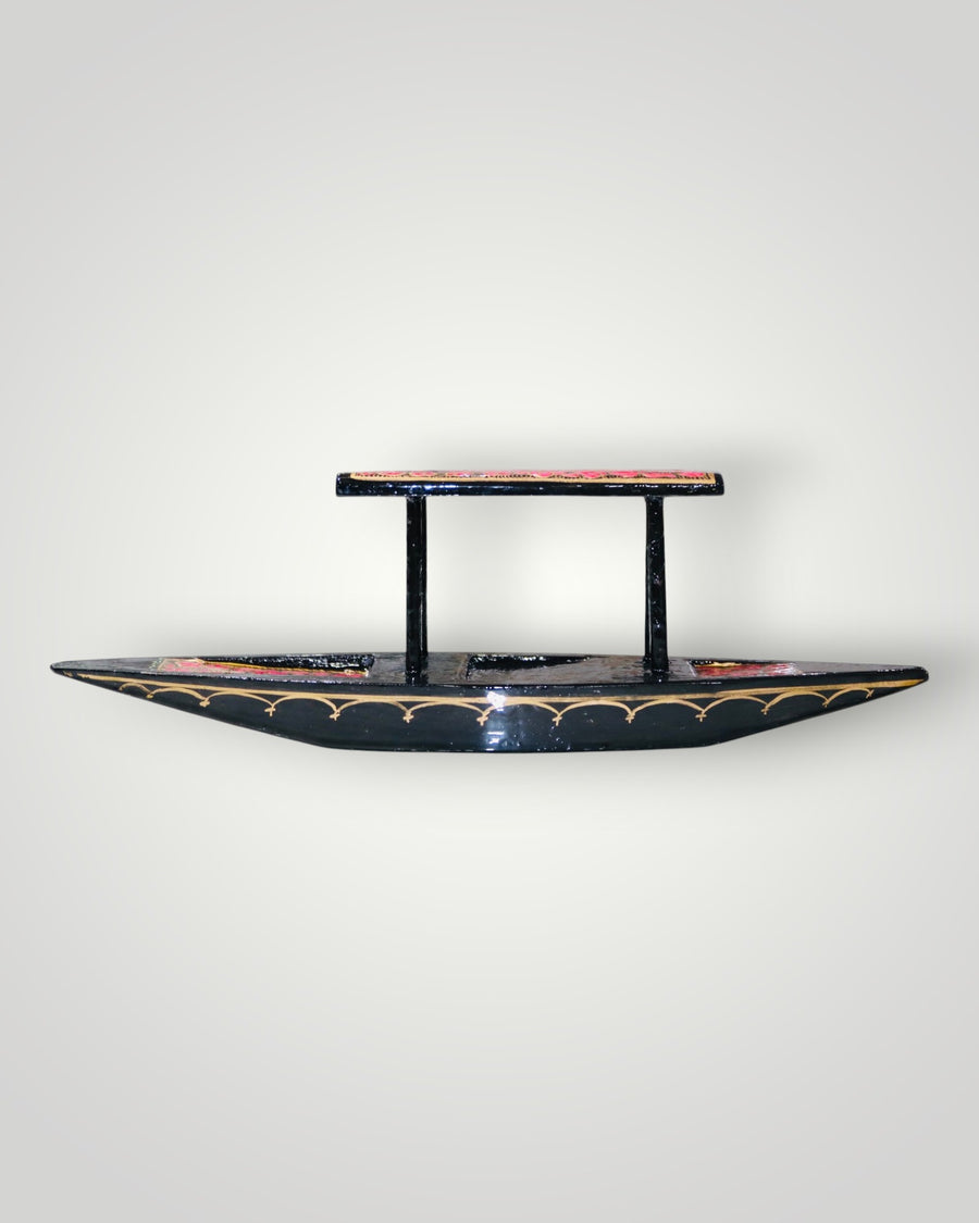 Black Paper Mache Shikara