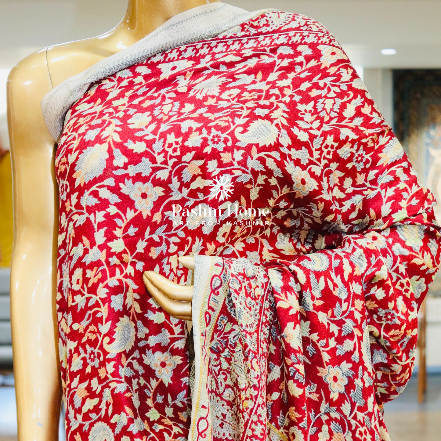 Pashmina Printed Silk Saree