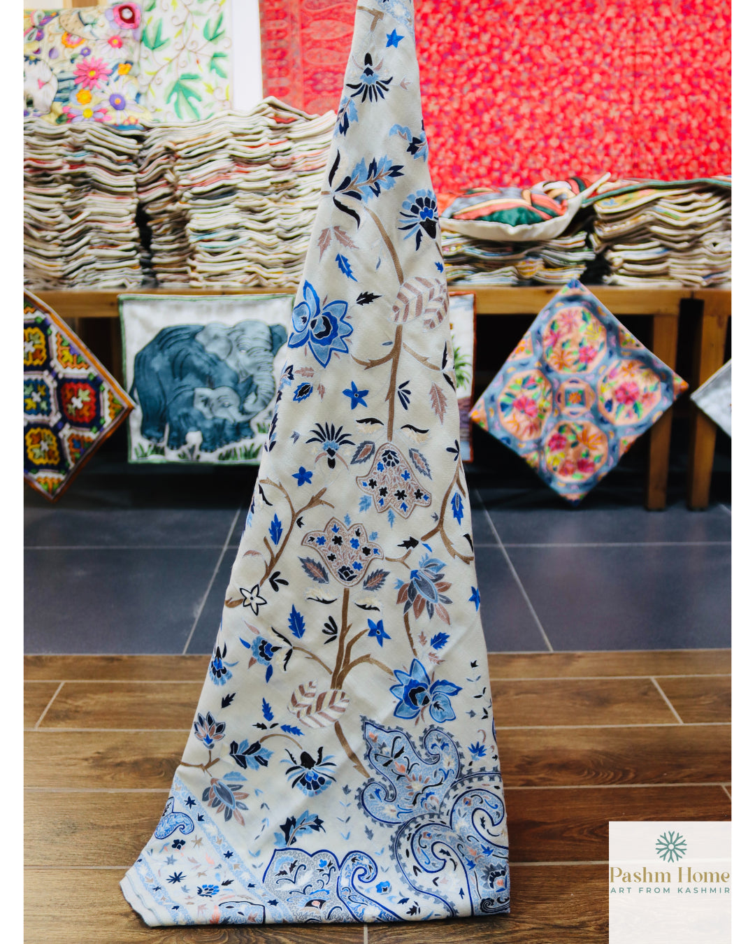 Pure Pashmina Kalamkari Shawl