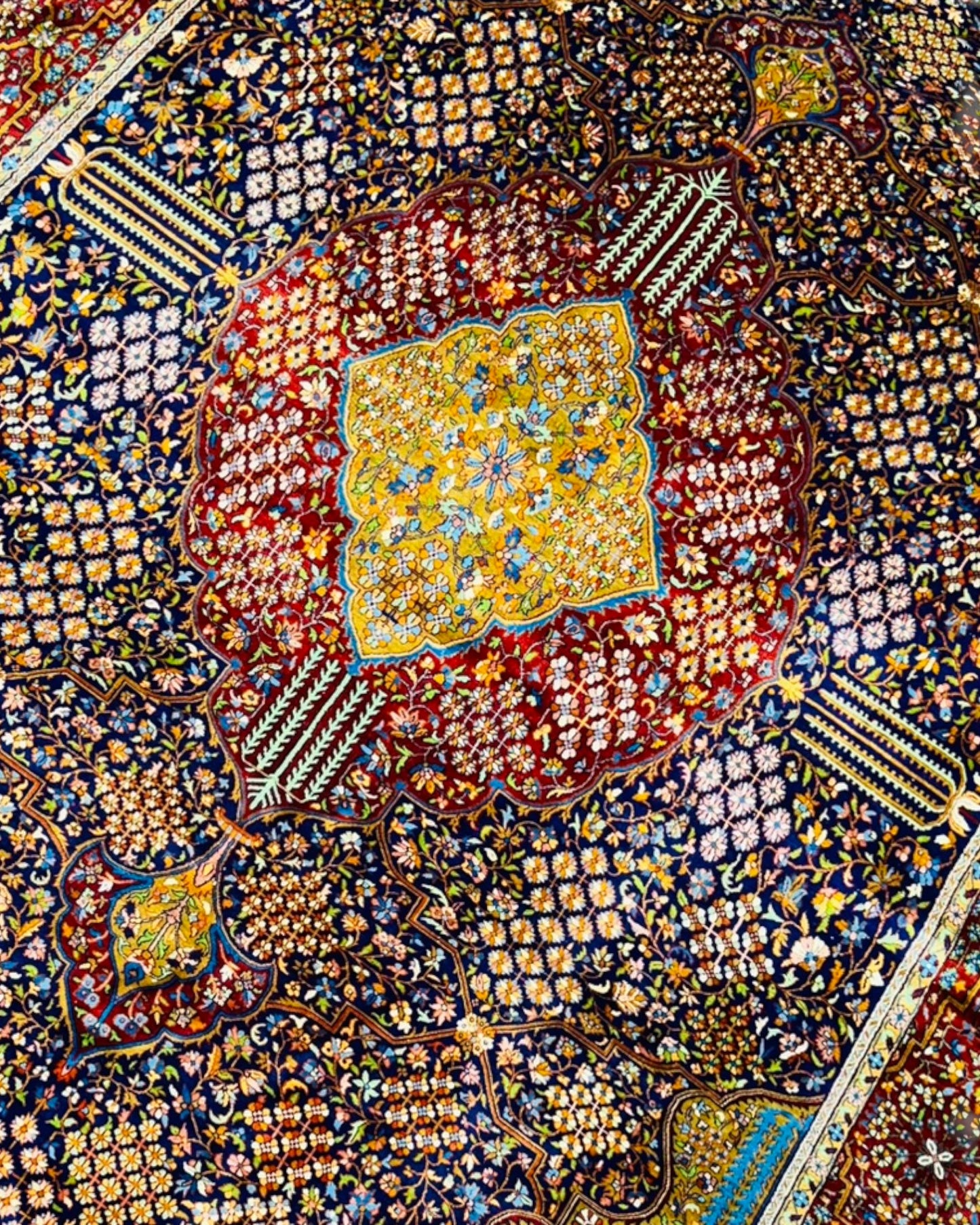 6 FT × 9 FT Joshgan Silk On Silk Hand Knotted Carpet