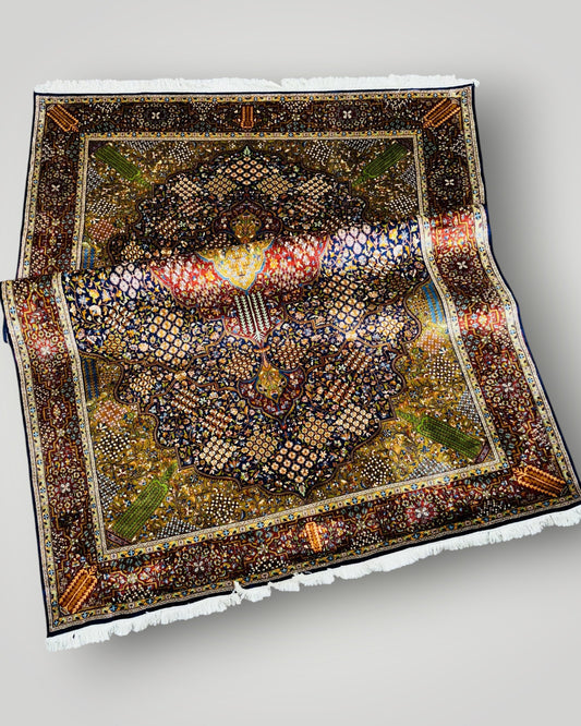 6 FT × 9 FT Joshgan Silk On Silk Hand Knotted Carpet