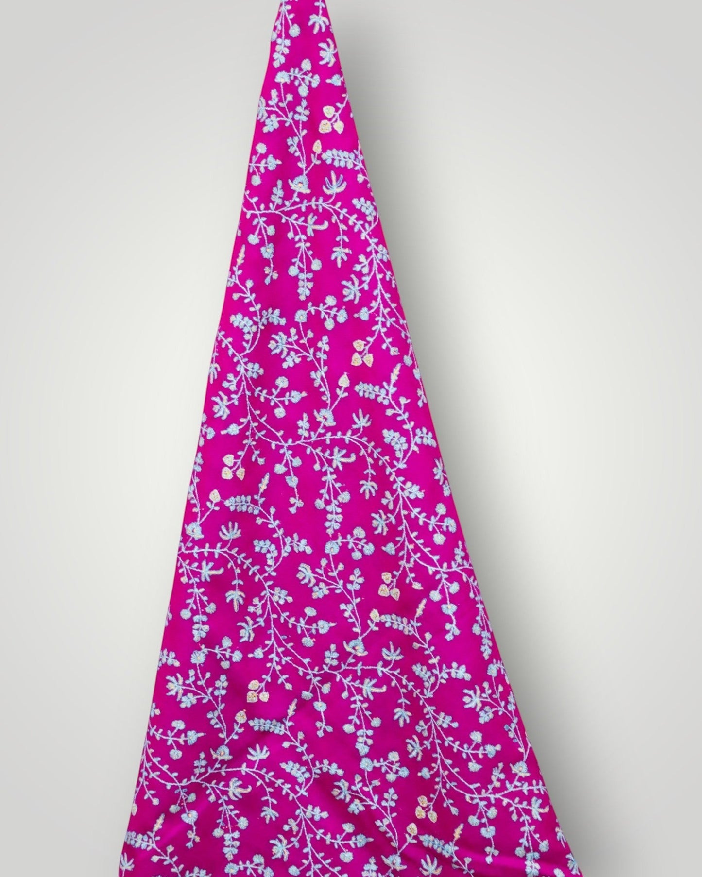 Purple Pure Pashmina Sozni Jali Shawl