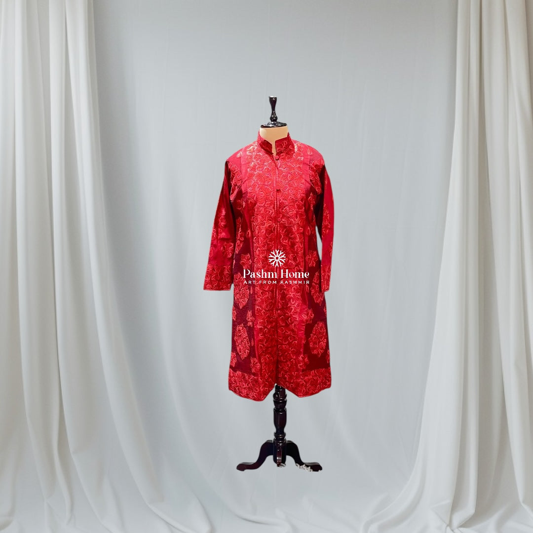 Red Cashmere Ari Long Jacket