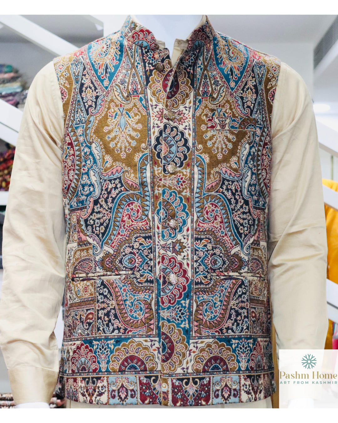 Kani Jamawar Waistcoat