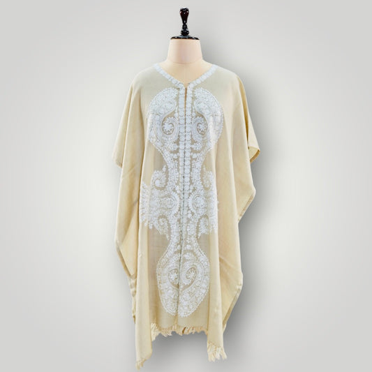 Cream Beige Cape Shawl