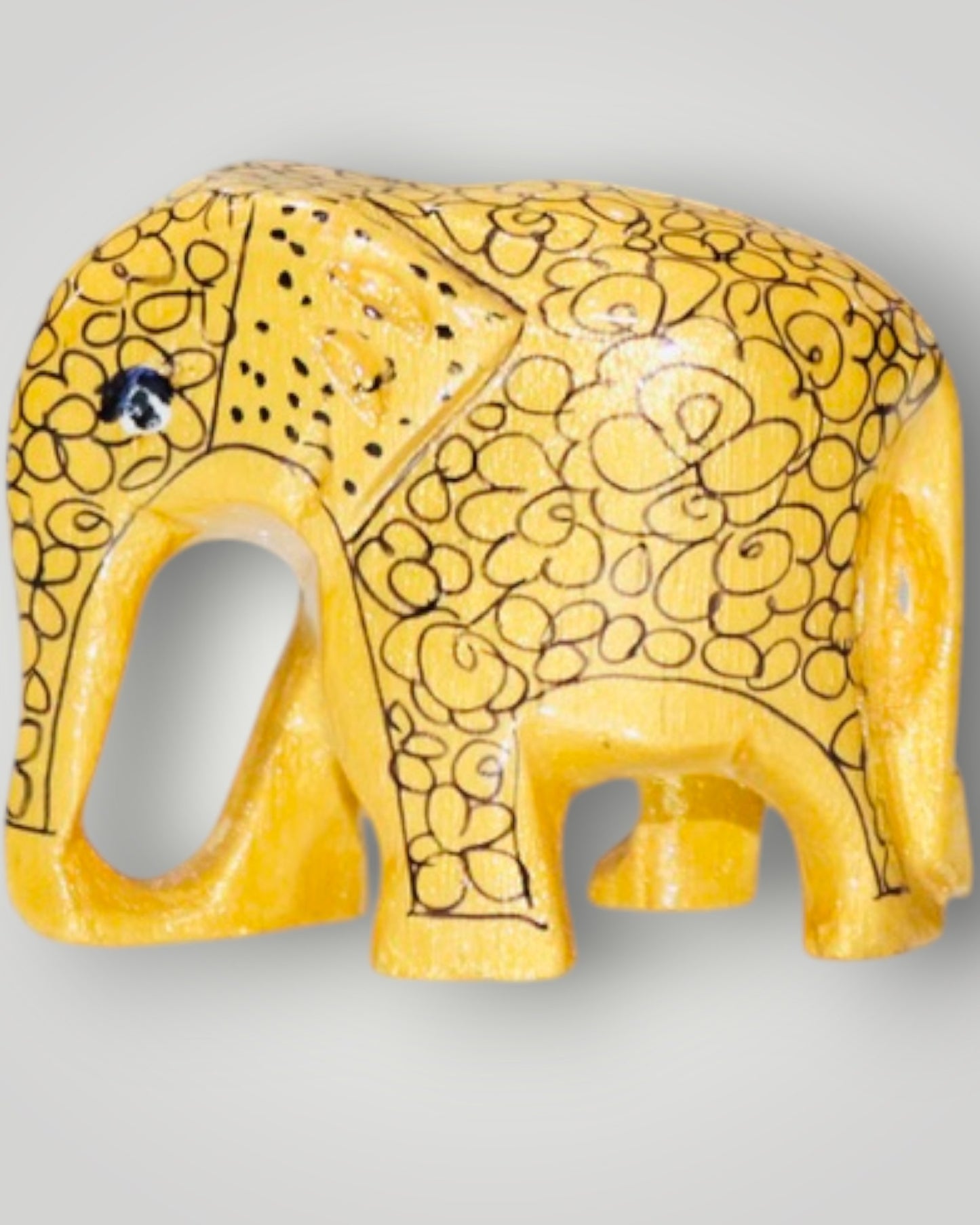 Yellow Paper Mache Elepahnt